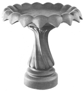 #1 size molds for pouring concrete bird baths, supplied by Concrete